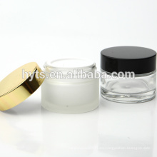 15ml 30ml 50ml tarro de crema de vidrio transparente con tapa